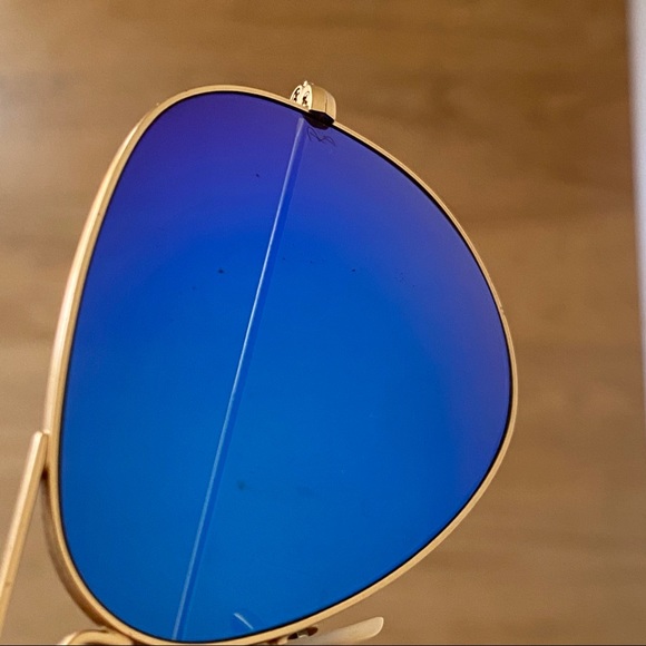 RAYBAN Blue Flash Lenses Aviators - Picture 12 of 16